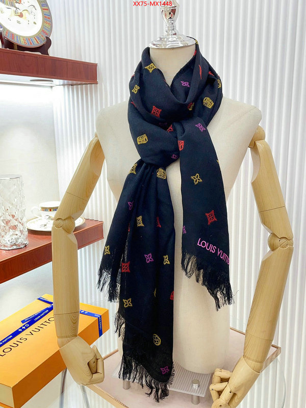 Scarf-LV outlet sale store ID: MX1448 $: 75USD