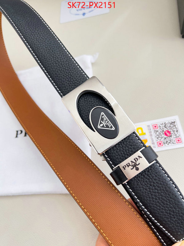 Belts-Prada 2023 replica ID: PX2151 $: 72USD