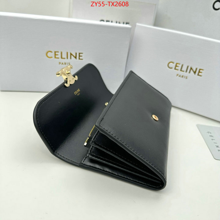 CELINE Bags(4A)-Wallet wholesale replica shop ID: TX2608 $: 55USD,