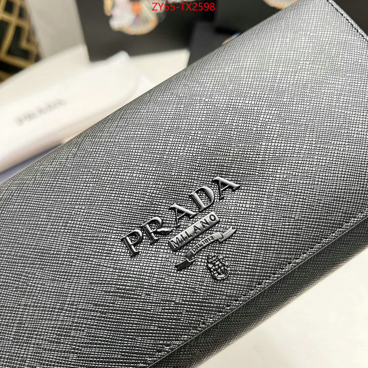 Prada Bags (4A)-Wallet 2023 aaaaa replica customize ID: TX2598 $: 55USD,