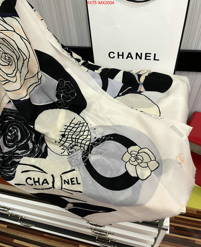 Scarf-Chanel where can i buy the best quality ID: MX2004 $: 75USD