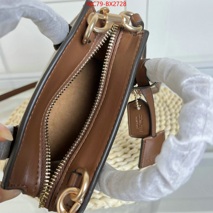 Coach Bags(4A)-Diagonal fake cheap best online ID: BX2728 $: 79USD,