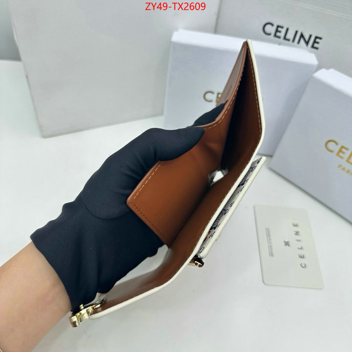 CELINE Bags(4A)-Wallet buy 2023 replica ID: TX2609 $: 49USD,