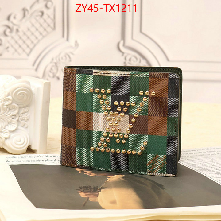 LV Bags(4A)-Wallet 2023 replica ID: TX1211 $: 45USD,