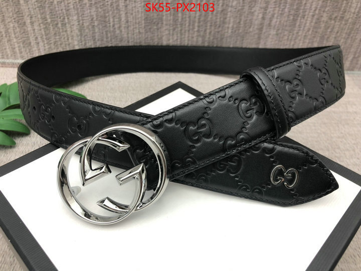 Belts-Gucci replica 2023 perfect luxury ID: PX2103 $: 55USD
