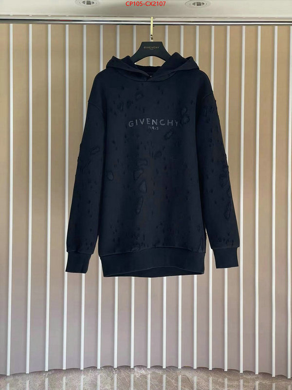 Clothing-Givenchy high quality replica ID: CX2107 $: 105USD