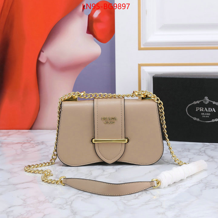 Prada Bags (4A)-Diagonal- fake high quality ID: BG9897 $: 95USD,