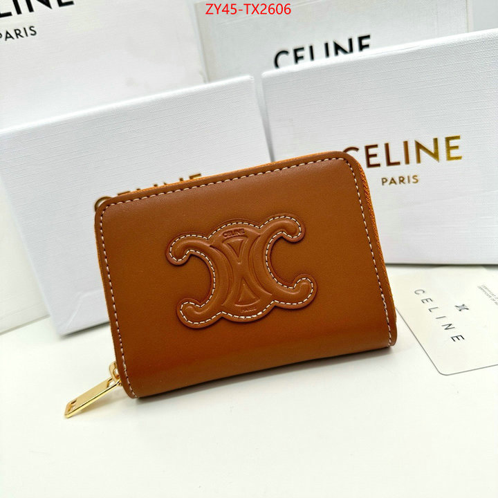 CELINE Bags(4A)-Wallet buy the best high quality replica ID: TX2606 $: 45USD,