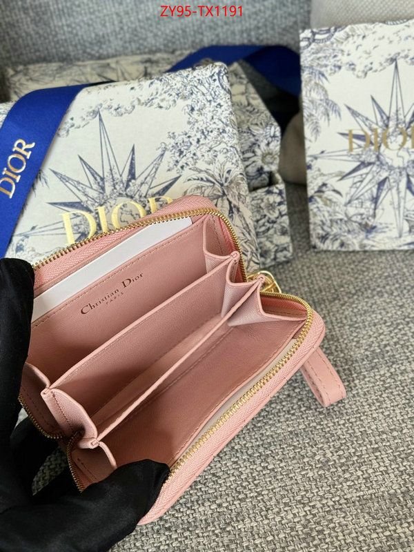 Dior Bags(4A)-Wallet- where should i buy to receive ID: TX1191 $: 95USD,