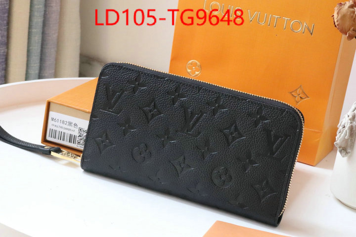 LV Bags(TOP)-Wallet high quality replica ID: TG9648 $: 105USD,