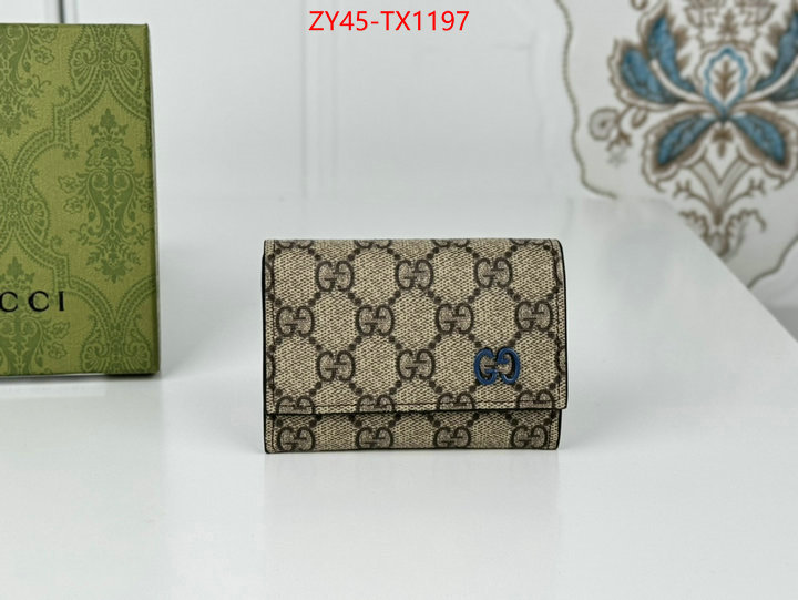 Gucci Bags(4A)-Wallet- perfect ID: TX1197 $: 45USD,