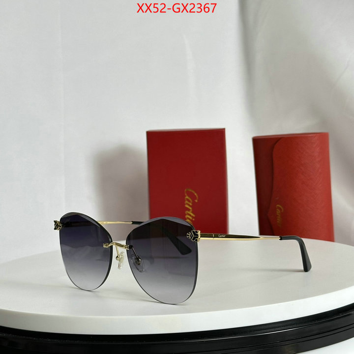 Glasses-Cartier brand designer replica ID: GX2367 $: 52USD