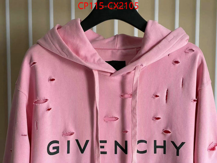 Clothing-Givenchy buy luxury 2023 ID: CX2105 $: 115USD
