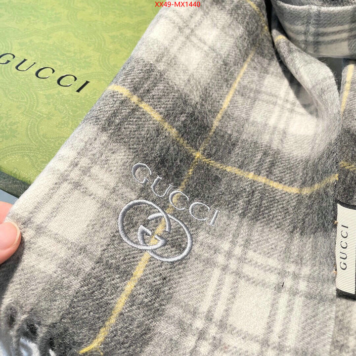 Scarf-Gucci outlet sale store ID: MX1440 $: 49USD