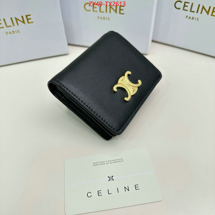 CELINE Bags(4A)-Wallet best fake ID: TX2613 $: 49USD,