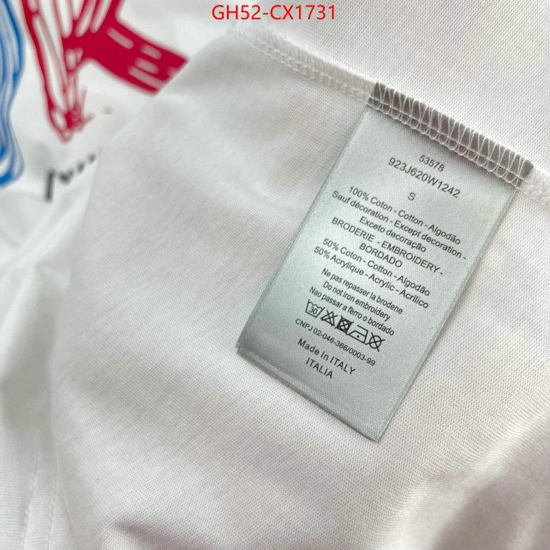 Clothing-Dior high quality customize ID: CX1731 $: 52USD