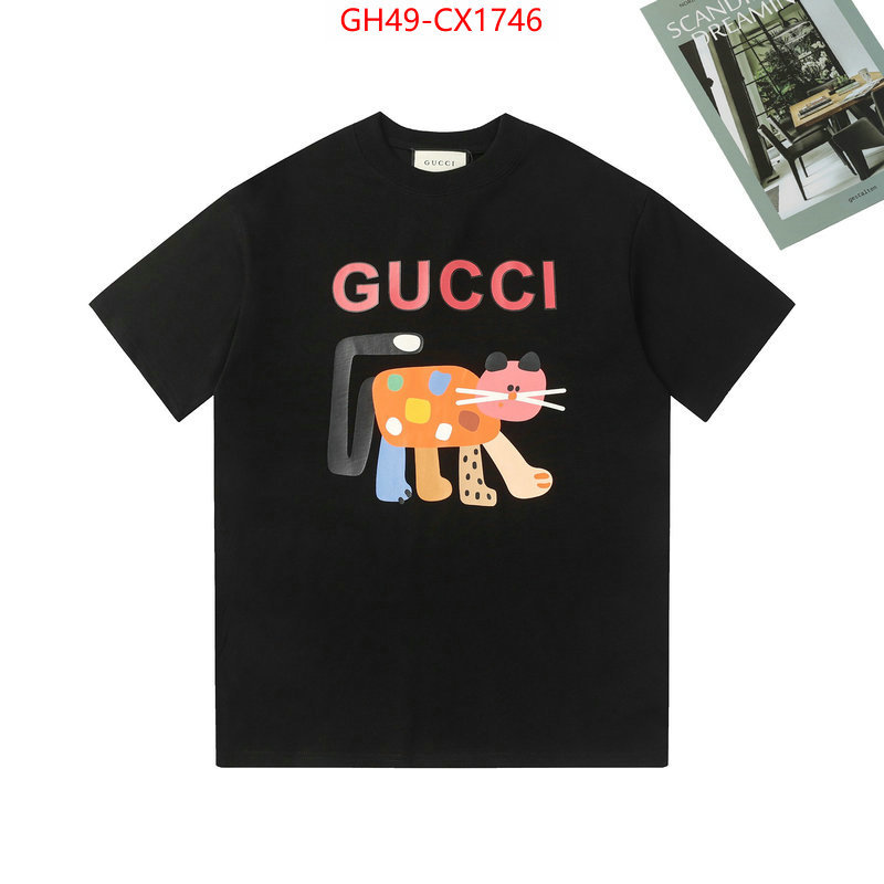 Clothing-Gucci where should i buy to receive ID: CX1746 $: 49USD