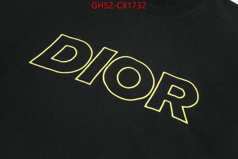Clothing-Dior designer fake ID: CX1732 $: 52USD