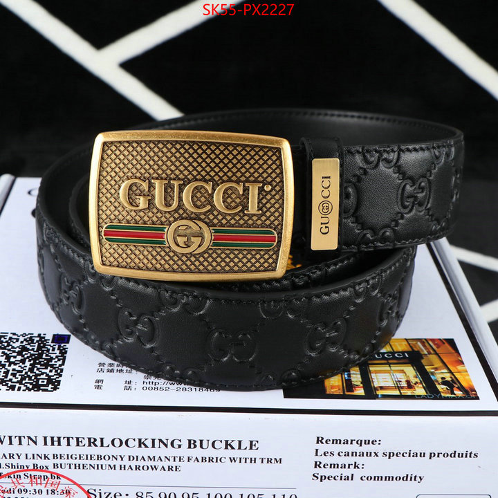 Belts-Gucci can you buy knockoff ID: PX2227 $: 55USD