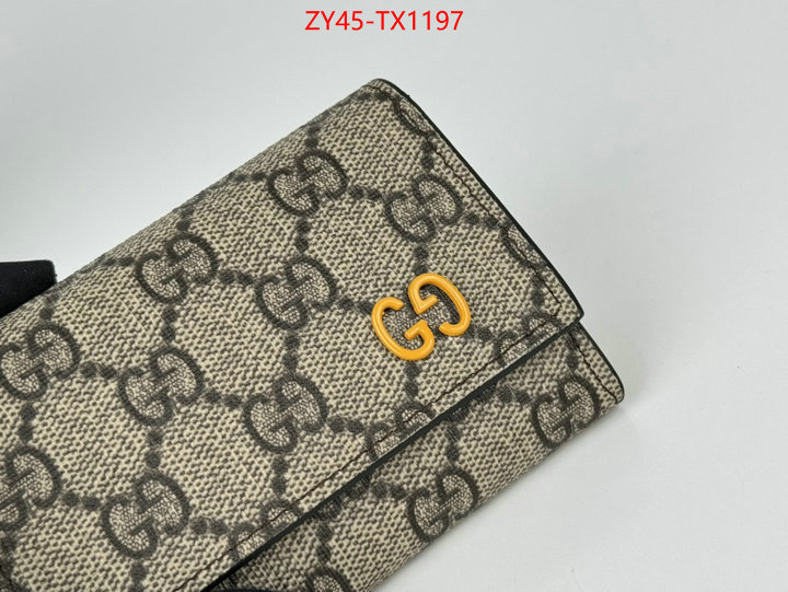 Gucci Bags(4A)-Wallet- perfect ID: TX1197 $: 45USD,