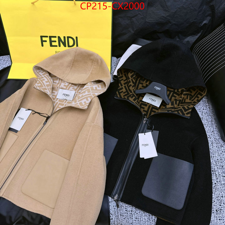Clothing-Fendi 2023 luxury replicas ID: CX2000 $: 215USD
