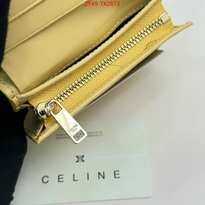 CELINE Bags(4A)-Wallet best fake ID: TX2613 $: 49USD,