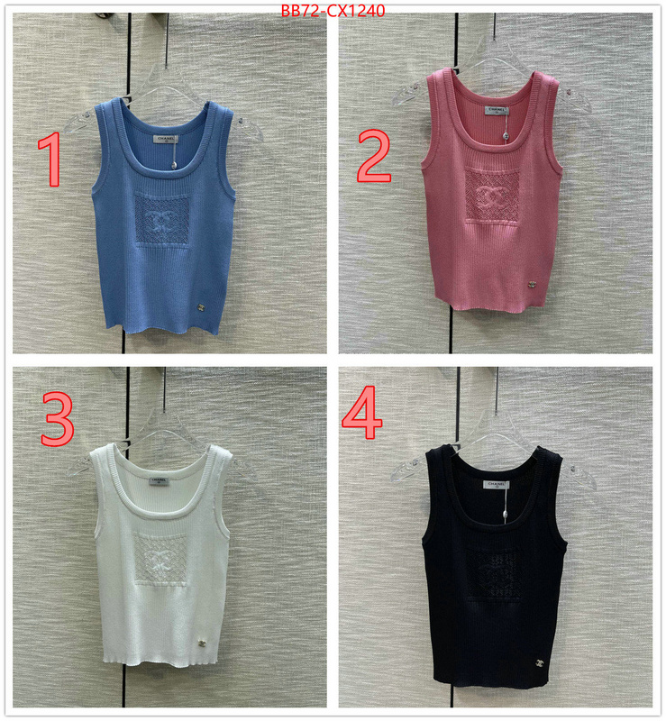 Clothing-Chanel best quality replica ID: CX1240 $: 72USD