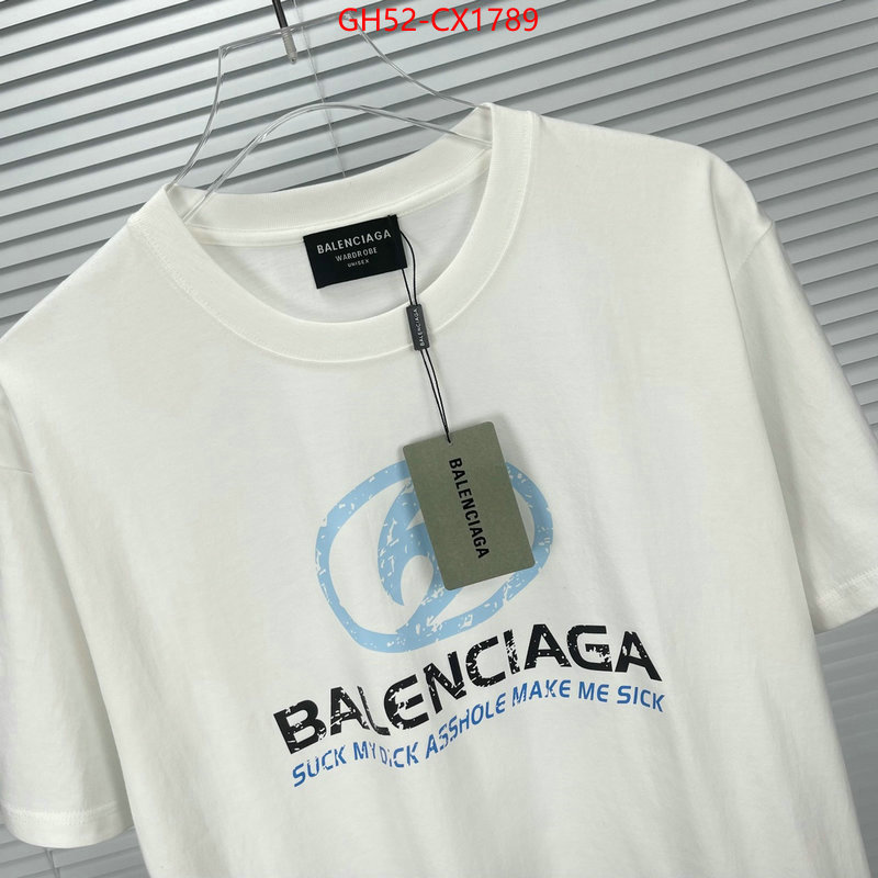 Clothing-Balenciaga designer 7 star replica ID: CX1789 $: 52USD