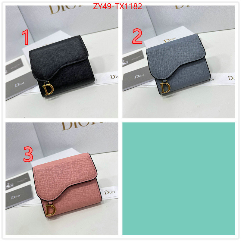 Dior Bags(4A)-Wallet- high quality 1:1 replica ID: TX1182 $: 49USD,