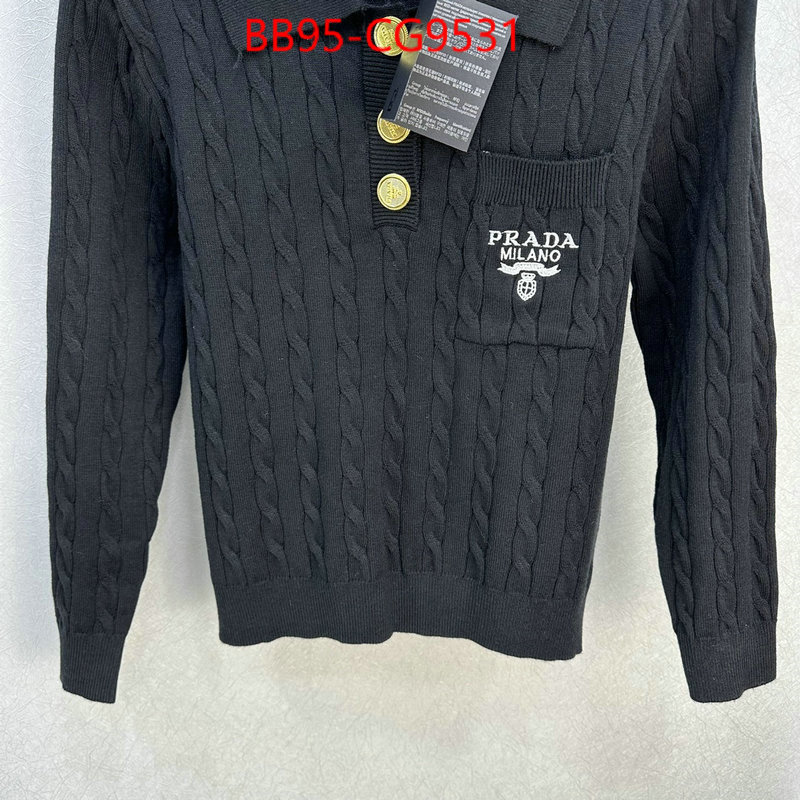 Clothing-Prada where to buy fakes ID: CG9531 $: 95USD