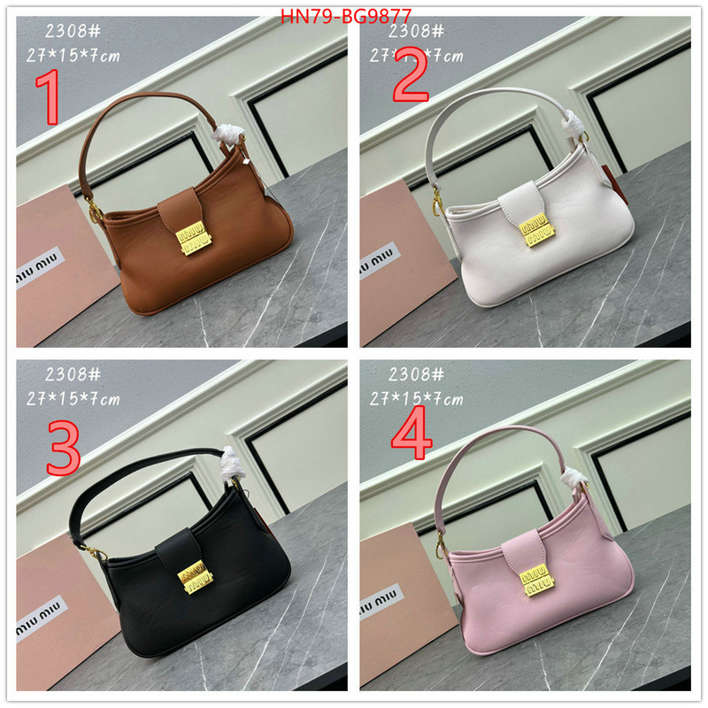 Miu Miu Bags(4A)-Handbag- shop designer replica ID: BG9877 $: 79USD,