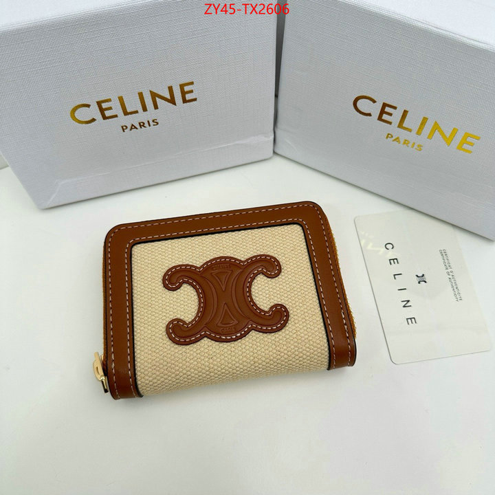 CELINE Bags(4A)-Wallet buy the best high quality replica ID: TX2606 $: 45USD,