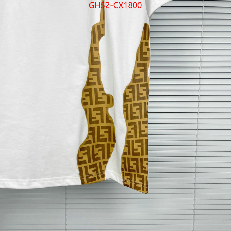 Clothing-Fendi for sale cheap now ID: CX1800 $: 52USD