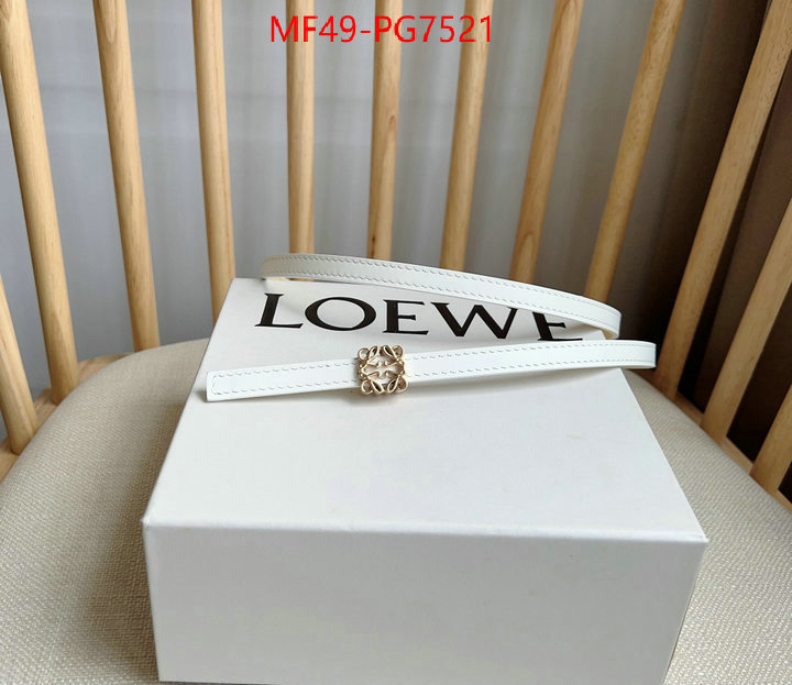 Belts-Loewe luxury fake ID: PG7521 $: 49USD