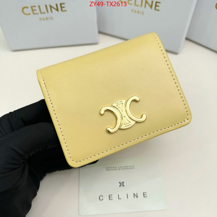 CELINE Bags(4A)-Wallet best fake ID: TX2613 $: 49USD,