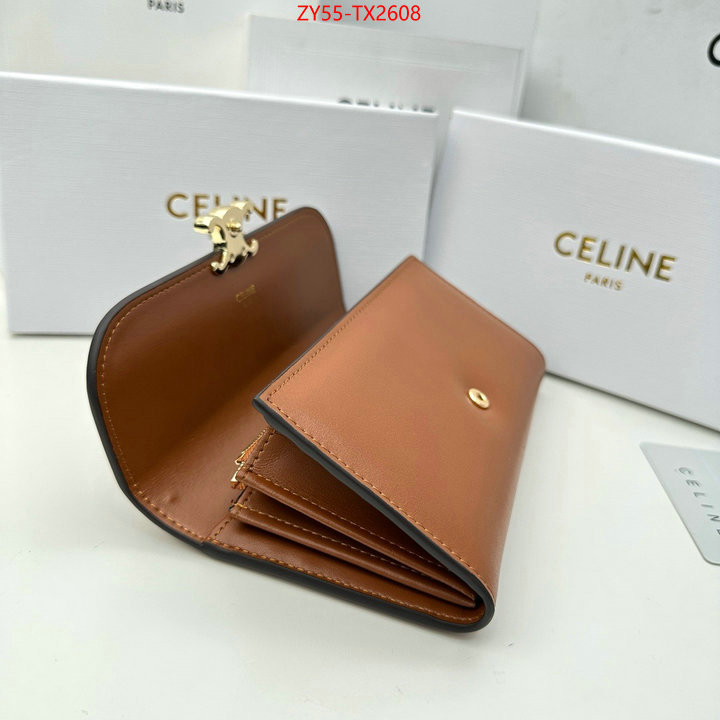 CELINE Bags(4A)-Wallet wholesale replica shop ID: TX2608 $: 55USD,