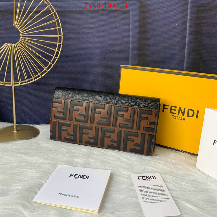 Fendi Bags(4A)-Wallet- 1:1 replica wholesale ID: TX1221 $: 59USD,