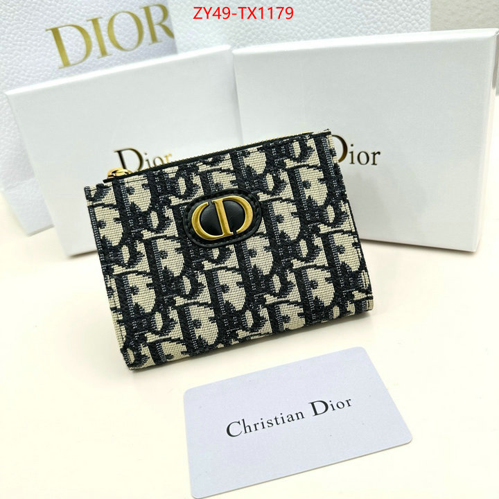 Dior Bags(4A)-Wallet- can i buy replica ID: TX1179 $: 49USD,