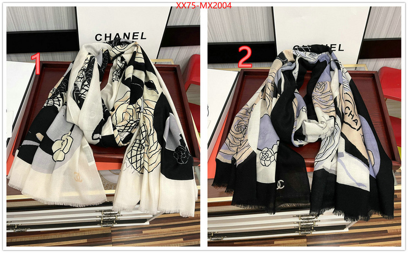 Scarf-Chanel where can i buy the best quality ID: MX2004 $: 75USD