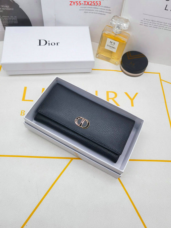 Dior Bags(4A)-Wallet- store ID: TX2553 $: 55USD,