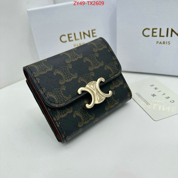 CELINE Bags(4A)-Wallet buy 2023 replica ID: TX2609 $: 49USD,