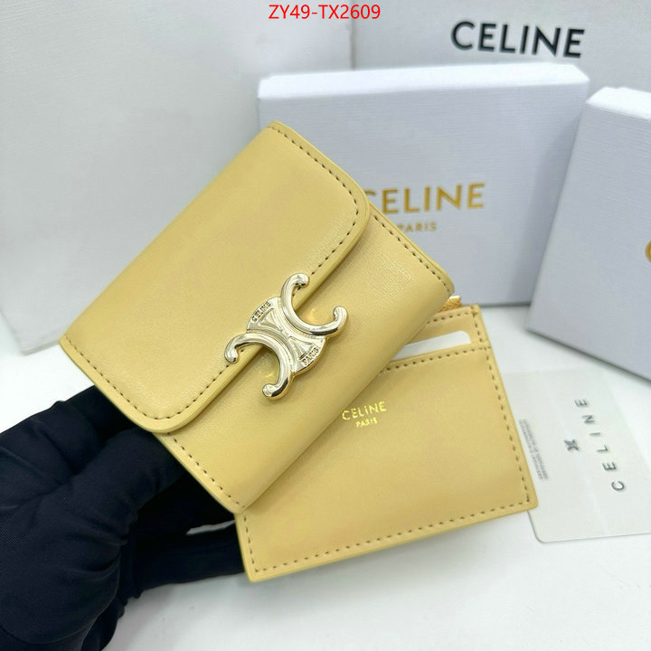 CELINE Bags(4A)-Wallet buy 2023 replica ID: TX2609 $: 49USD,