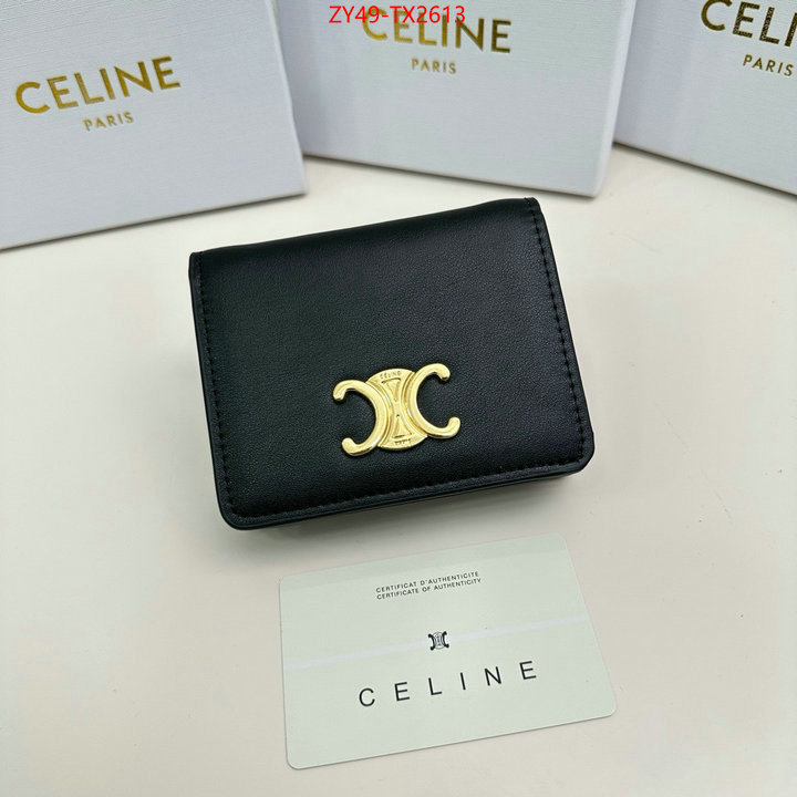 CELINE Bags(4A)-Wallet best fake ID: TX2613 $: 49USD,