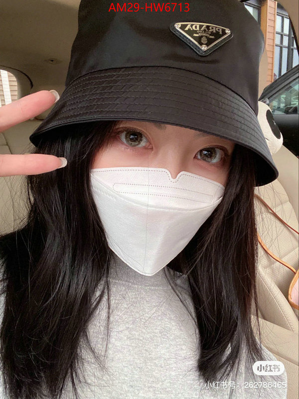 Cap (Hat)-Prada fake aaaaa ID: HW6713 $: 29USD