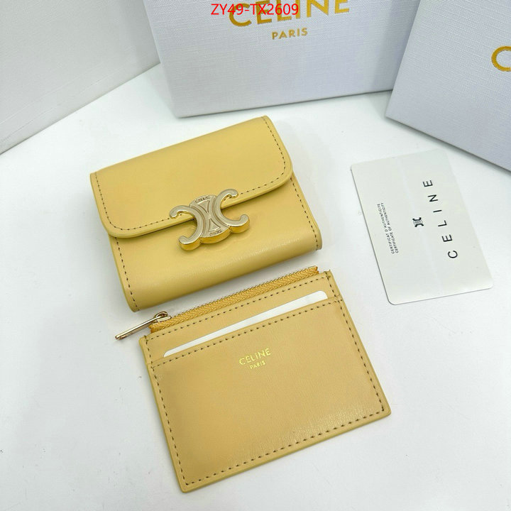 CELINE Bags(4A)-Wallet buy 2023 replica ID: TX2609 $: 49USD,