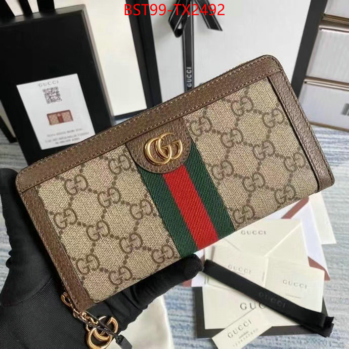 Gucci Bags(TOP)-Wallet- the top ultimate knockoff ID: TX2492 $: 99USD