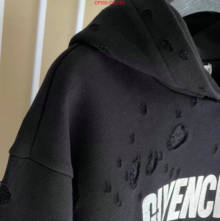 Clothing-Givenchy high quality replica ID: CX2107 $: 105USD