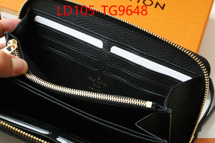 LV Bags(TOP)-Wallet high quality replica ID: TG9648 $: 105USD,