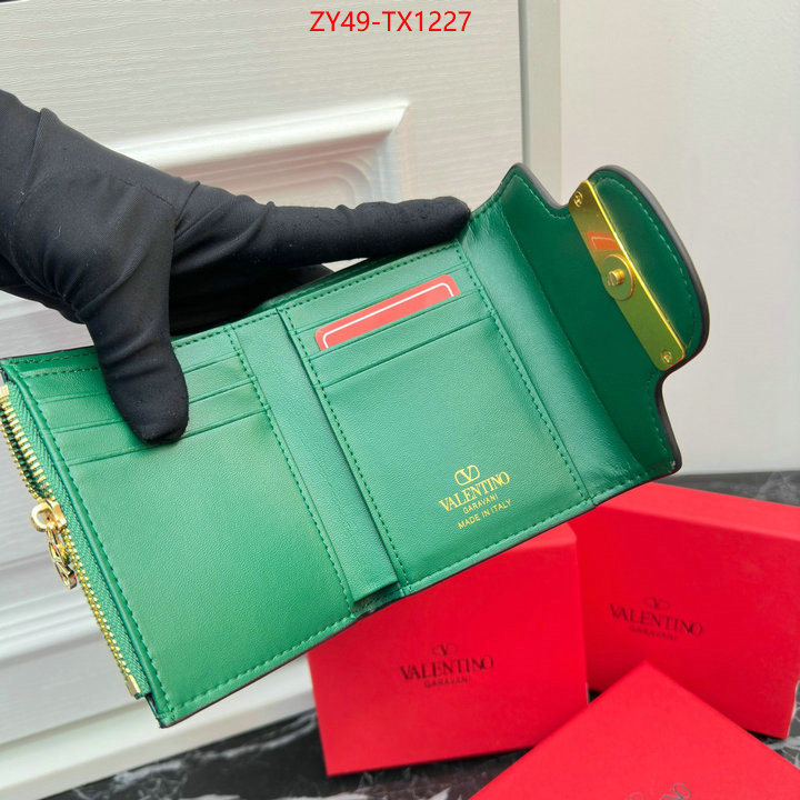 Valentino Bags(4A)-Wallet replica 2023 perfect luxury ID: TX1227 $: 49USD,