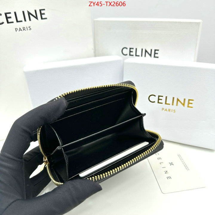 CELINE Bags(4A)-Wallet buy the best high quality replica ID: TX2606 $: 45USD,